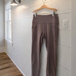 90 Degree by Reflex Ladies Medium Cocoa High Waisted Leggings